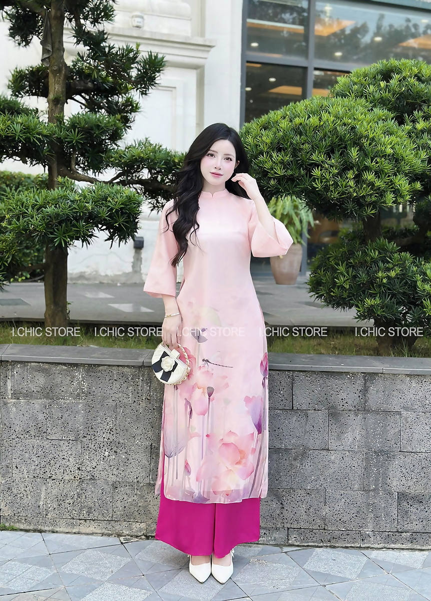 Áo Dài Ngọc Thảo Hồng